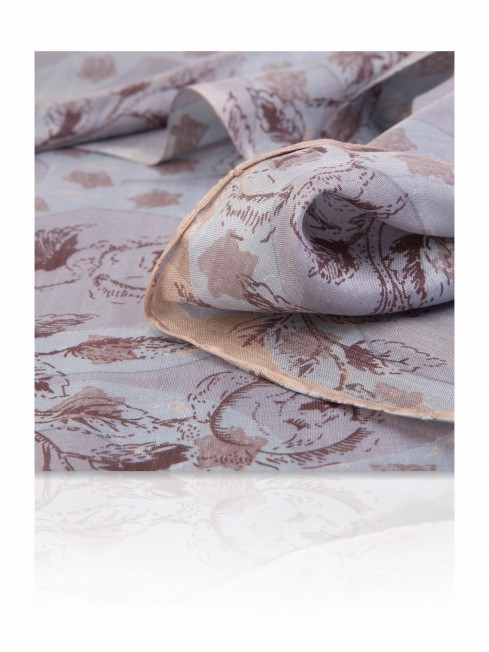 Палантин Женский SN-ROSA.BAGH/SILVER.BL